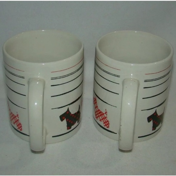Plaid Scottish Terrier Mugs Set - Picture 4 of 5